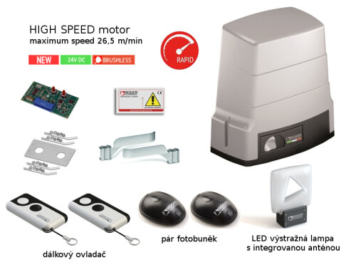 KIT BH30/605/HS - HIGH SPEED pohon pro posuvnou bránu do 600 kg